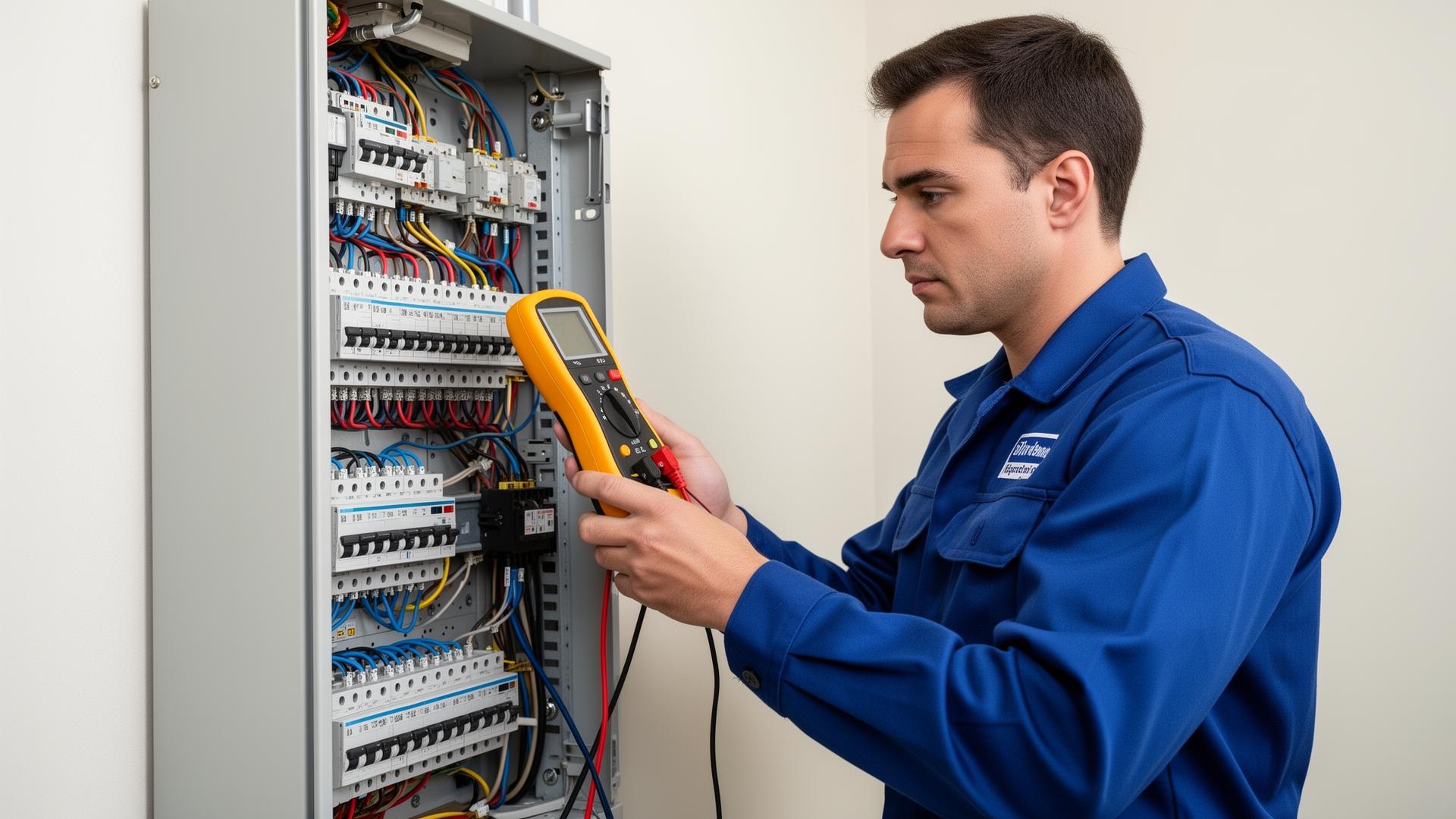 Električar u Crnoj Gori radi na elektro tabli